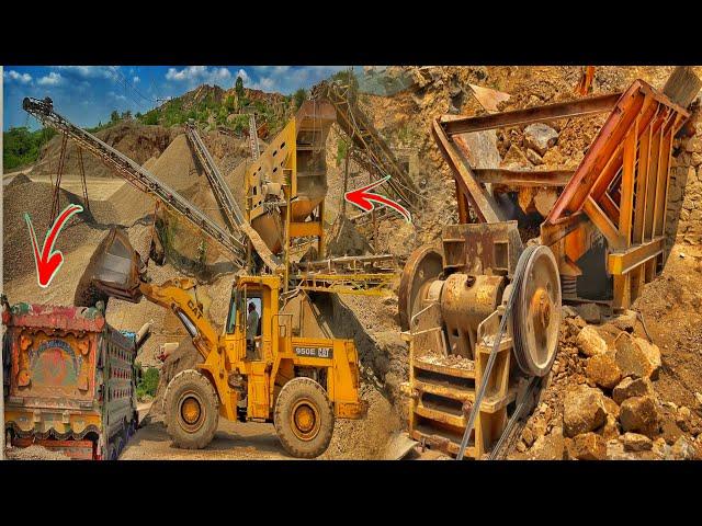 How To Make Manufactured Sand From Crushing Rocks | Making Stone Crush In Crushing Machine