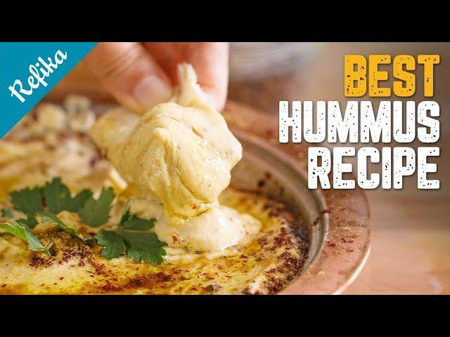 THE BEST HUMMUS Recipe You Will Ever Try!  Perfect Consistency & Silky Smooth | SO EASY TO MAKE