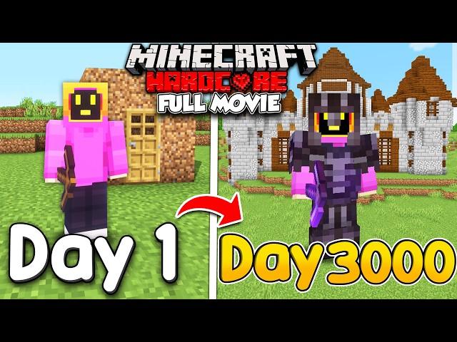 I Survived 3000 Days In Minecraft Hardcore! (FULL MOVIE)