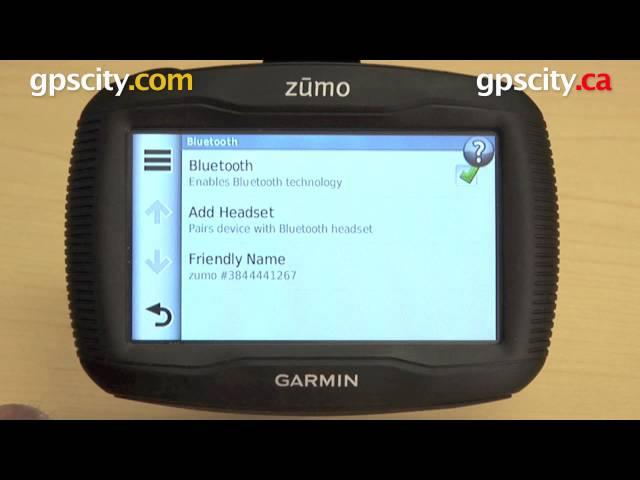 Garmin Zumo 350LM: Home Screen Shortcuts with gpscity.com