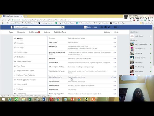 How to Add Country Restrictions and Age Restrictions for Facebook Page | 2017