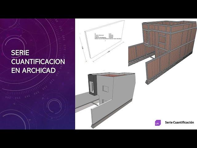 #archicad Nueva serie de Cuantificación Introducción