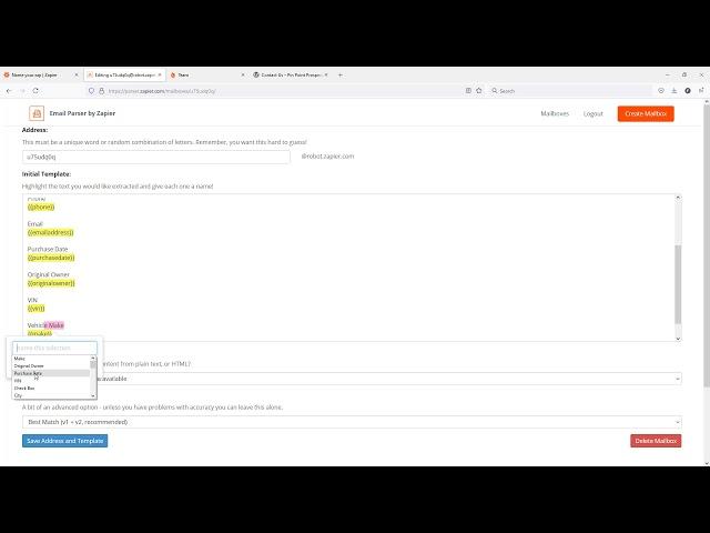 How to use the Zapier Email Parser to Parse our your emails