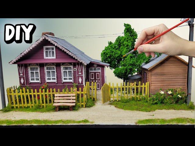 Country house from cardboard with your own hands / DIY