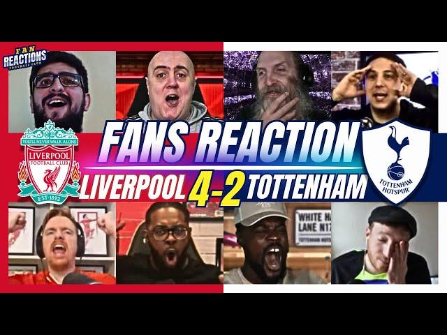 LIVERPOOL & SPURS FANS REACTION TO LIVERPOOL 4-2 TOTTENHAM | PREMIER LEAGUE