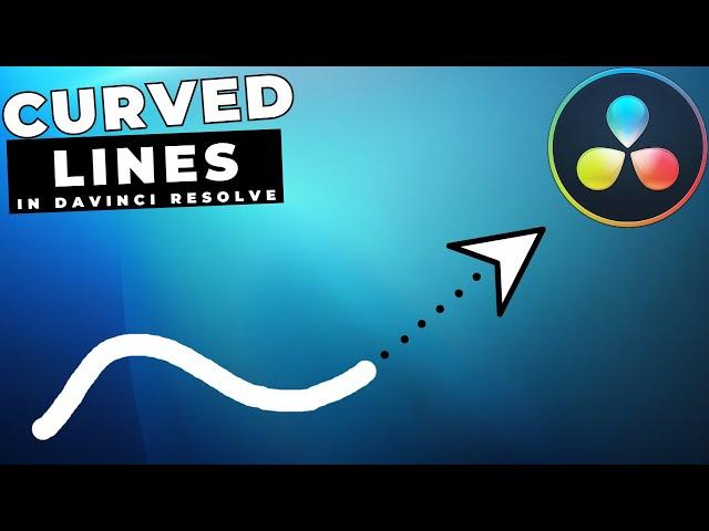 How To Animate A CURVED LINE In Davinci Resolve