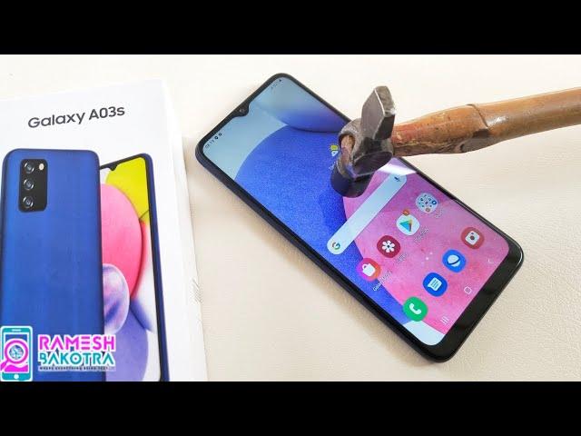 Samsung Galaxy A03s Screen Scratch Test