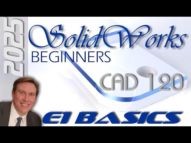 E1 SolidWorks 2025 - Basic Modeling for Beginners Tutorial with Training Guide | Tips