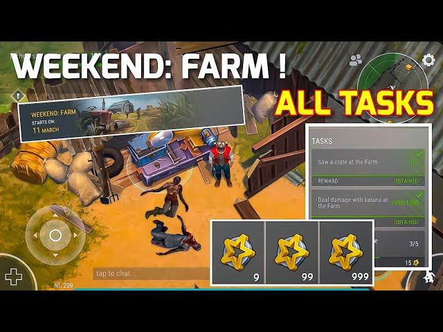 WEEKEND FARM | ALL TASKS ! Last Day On Earth Survival