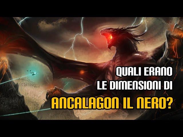 Quali erano le dimensioni di Ancalagon il Nero?