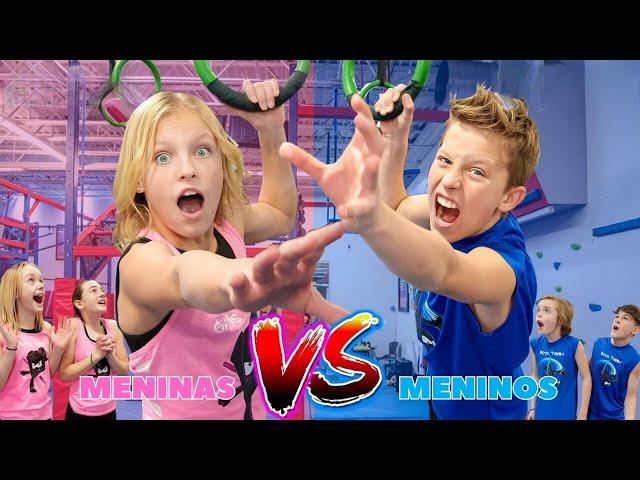 Super Ninja DESAFIO! Meninas vs Meninos | Desafio Divertido para Crianças