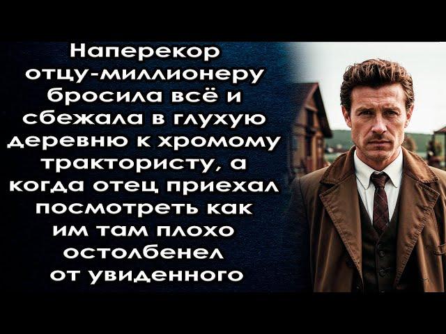 Наперекор отцу бросила всё и сбежала в деревню трактористу а когда он приехал посмотреть остолбенел