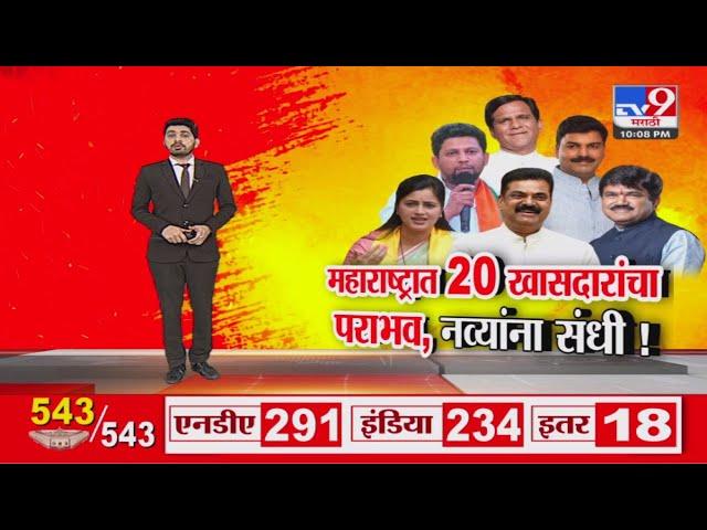 Lok sabha Election Result 2024 | महाराष्ट्रात 20 खासदारांचा पराभव, नव्यांना संधी !