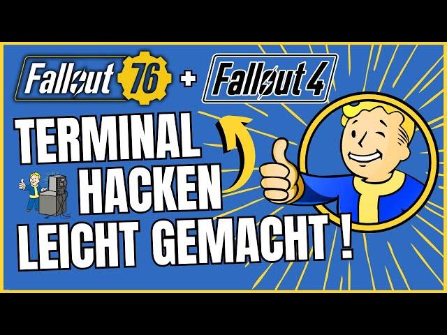 TERMINAL hacken LEICHT gemacht ! Fallout 76 Fallout 4 Tutorial Anleitung Guide [deutsch]