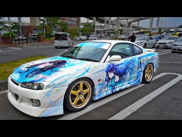 Itasha Cars Invade Tokyo Car Meet!