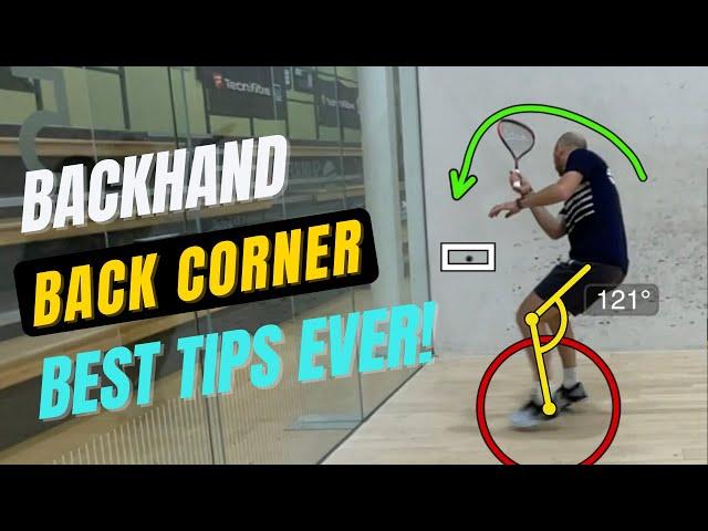 Squash Tips:  Deep Backhand Corner Tips 