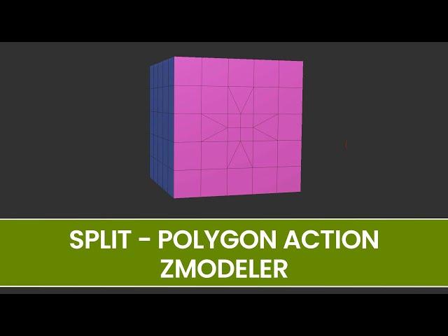 Split - Polygon Action - ZModeler - ZBrush
