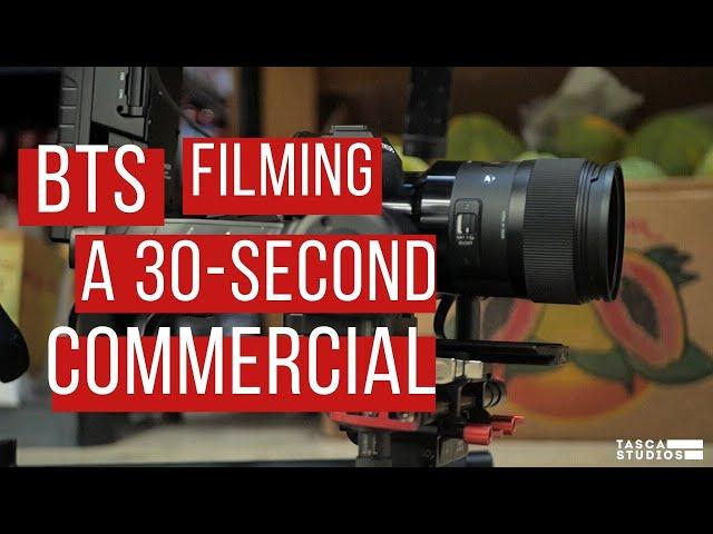 Filming a 30 second commercial - bts breakdown