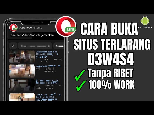 Cara Buka Situs Yang diblokir Lewat Opera Mini