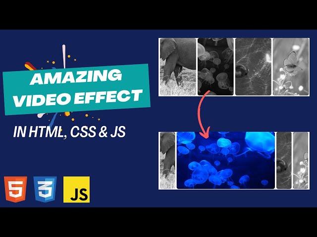 Add this cool video playing effect in your website right now | AWE Part - 6