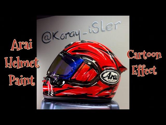 ARAI HELMET PAINT CARTOON EFFECT  ️🪖