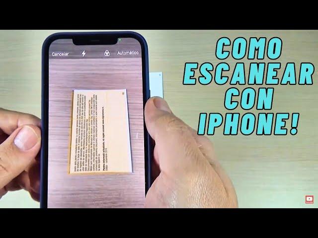 Cómo Escanear un Documento con iPhone 16, 15, 14, 13, 12, 11, X, 8 (Mini, Plus, Pro &  Pro Max)