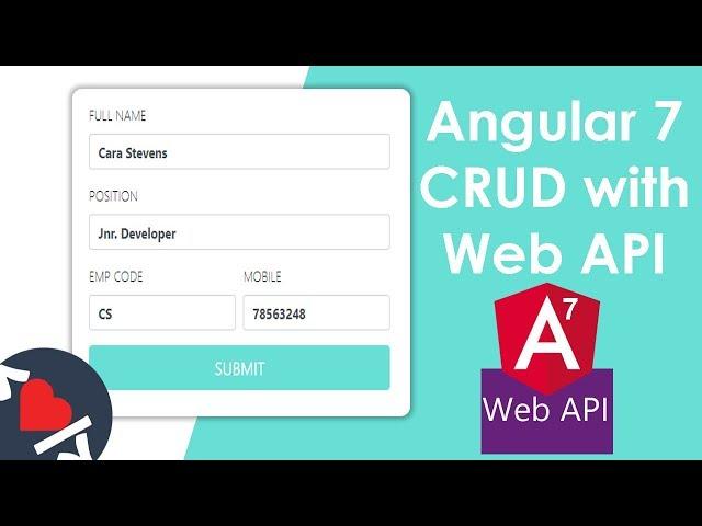 Angular 7 CRUD with Web API