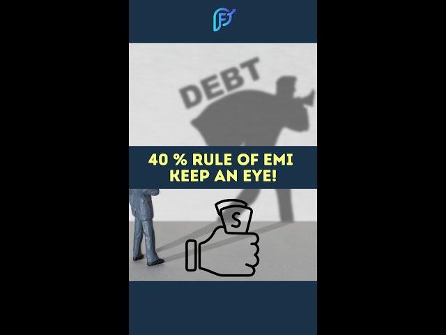 40 % rule of EMI - Keep A Watchful Eye On Your Debt! This Is How We Do It!! #debt #EMI #shorts