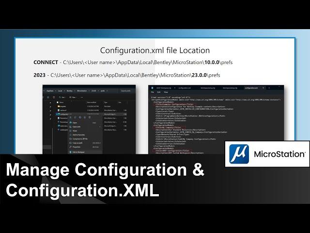 Manage Configuration & Configuration.XML