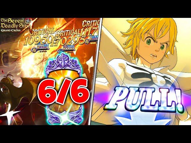 P2W MODE UNLEASHED! DEMON KING MELIODAS 6/6 SUMMONS & SHOWCASE! | Seven Deadly Sins: Grand Cross