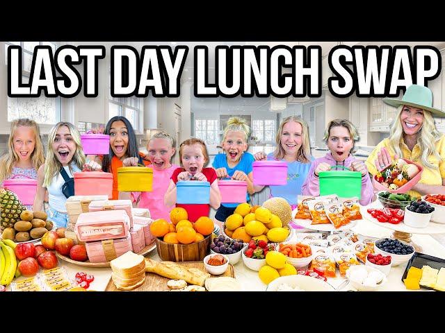 LAST DAY of SCHOOL LUNCH! *10 KiDS SWAP DIETS!*