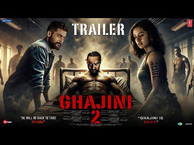 Ghajini 2: Returns - Hindi Trailer | Aamir Khan | Suriya | Shraddha Kapoor | Bobby Deol | New 2024