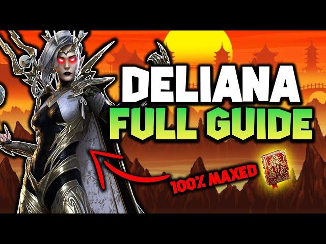 DELIANA | THE SUPPORT TANK ! 'GUIDE & MASTERIES' | 100% MAXED SHOWCASE | Raid Shadow Legends