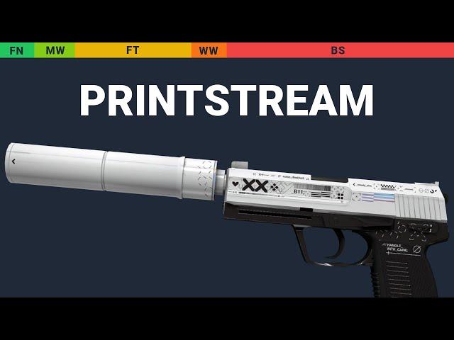 USP-S Printstream - Skin Float And Wear Preview