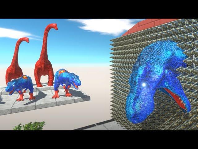 Super Punch vs Superman Dinosaurs T-Rex - Who Can Surviver ?