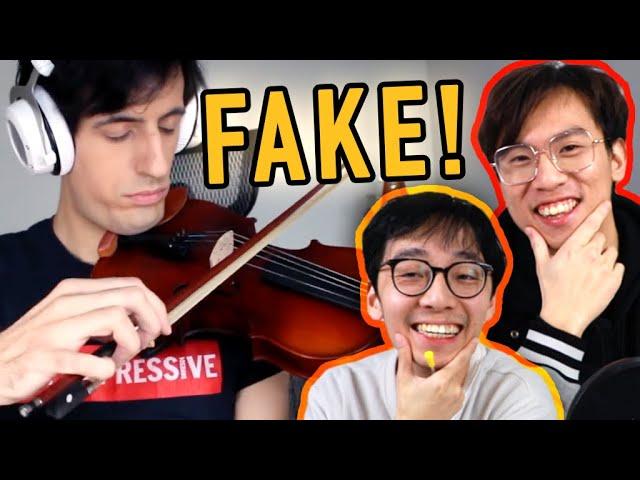 Davie504 FAKES Playing the Violin!?