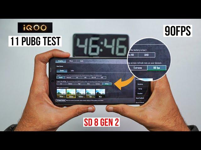 iQOO 11 5G 90FPS Pubg Test, Heating and Battery Test | Shocked 