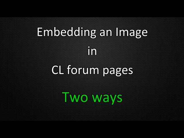 Embed Forum Images