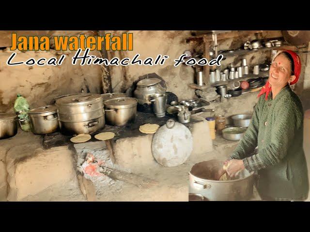 Jana Waterfall Local Food Tour | Himachali Food | Sagar Thakur Dhaba | Manali Vlog