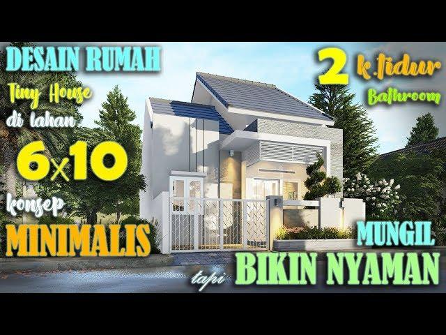 Desain rumah 6x10 2 kamar tidur