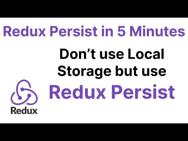 Redux Persist | React Native Redux Tutorial