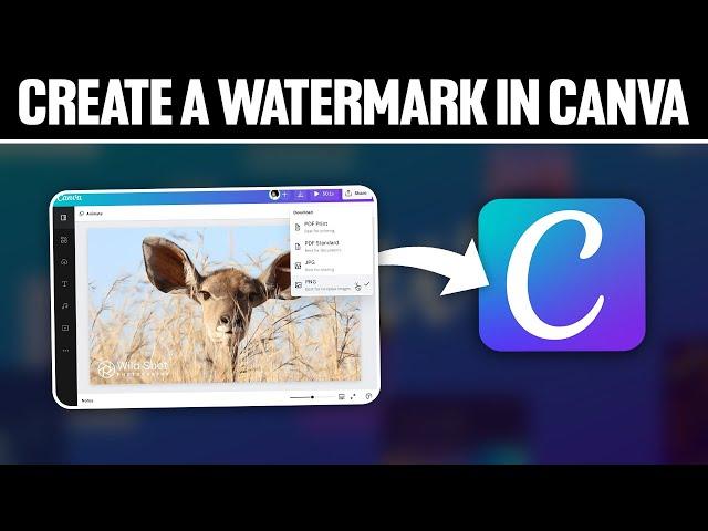 How To Create a Watermark in Canva 2024! (Full Tutorial)