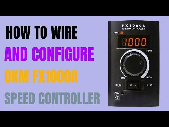 Speed Controller DKM FX1000A: The Key to Efficient AC Gear Motor Use