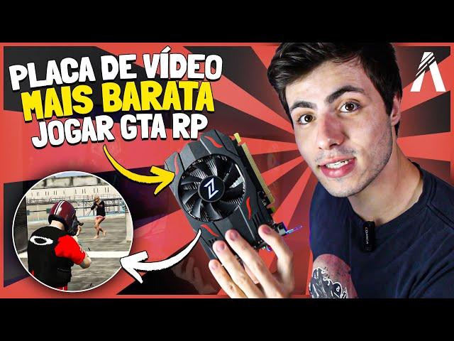 RX 550 4GB BARATA PRA JOGAR GTA RP - TESTES E UNBOXING