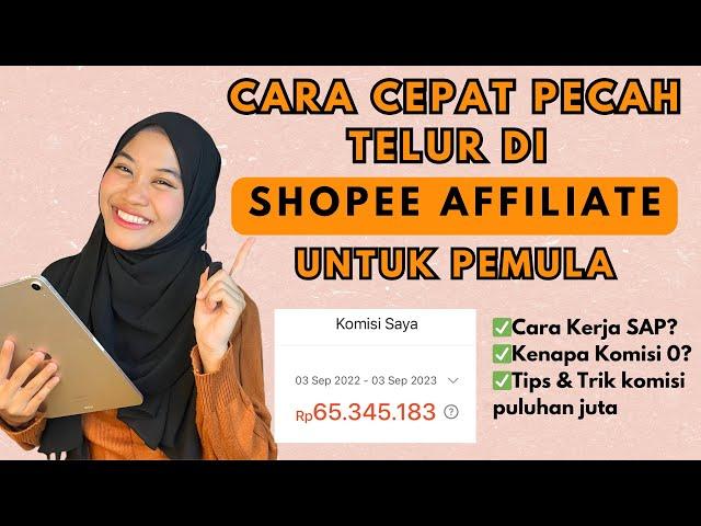 Cara Cepat Dapat Komisi Di Shopee Affiliate bagi PEMULA