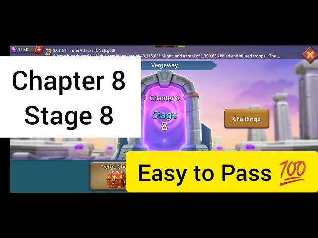 Vergeway Chapter 8 Stage 8 | Lords Mobile