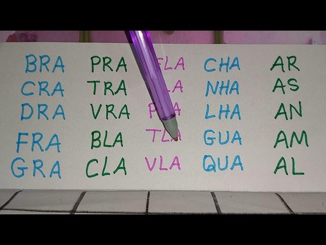 COMO APRENDER LER E ESCREVER SÍLABAS COMPLEXAS DIFÍCEIS...