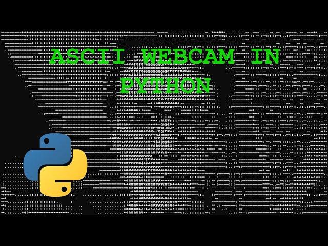 Making an ASCII Webcam with Python!