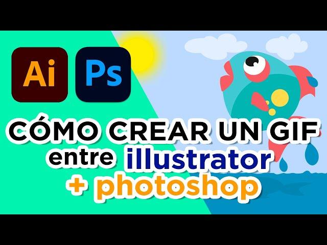 Como crear Gif en illustrator y animarlo en photoshop