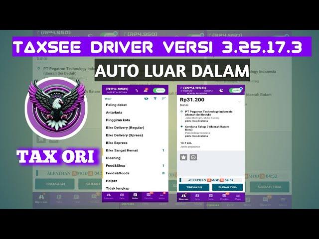 TAXSEE UNGU ORI VERSI 3.25.17.3 MAPS MUTAR AUTO LUAR DALAM.